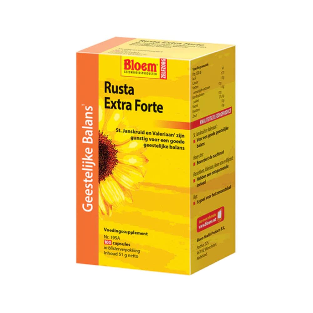Gratis Verzending: Bloem Ruval Extra Forte met St Janskruid 100 capsules