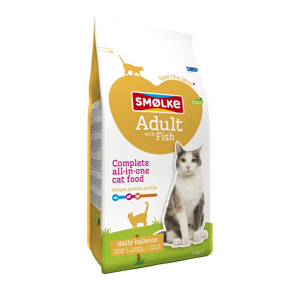 4x Smolke Kattenvoer Adult Vis 2 kg