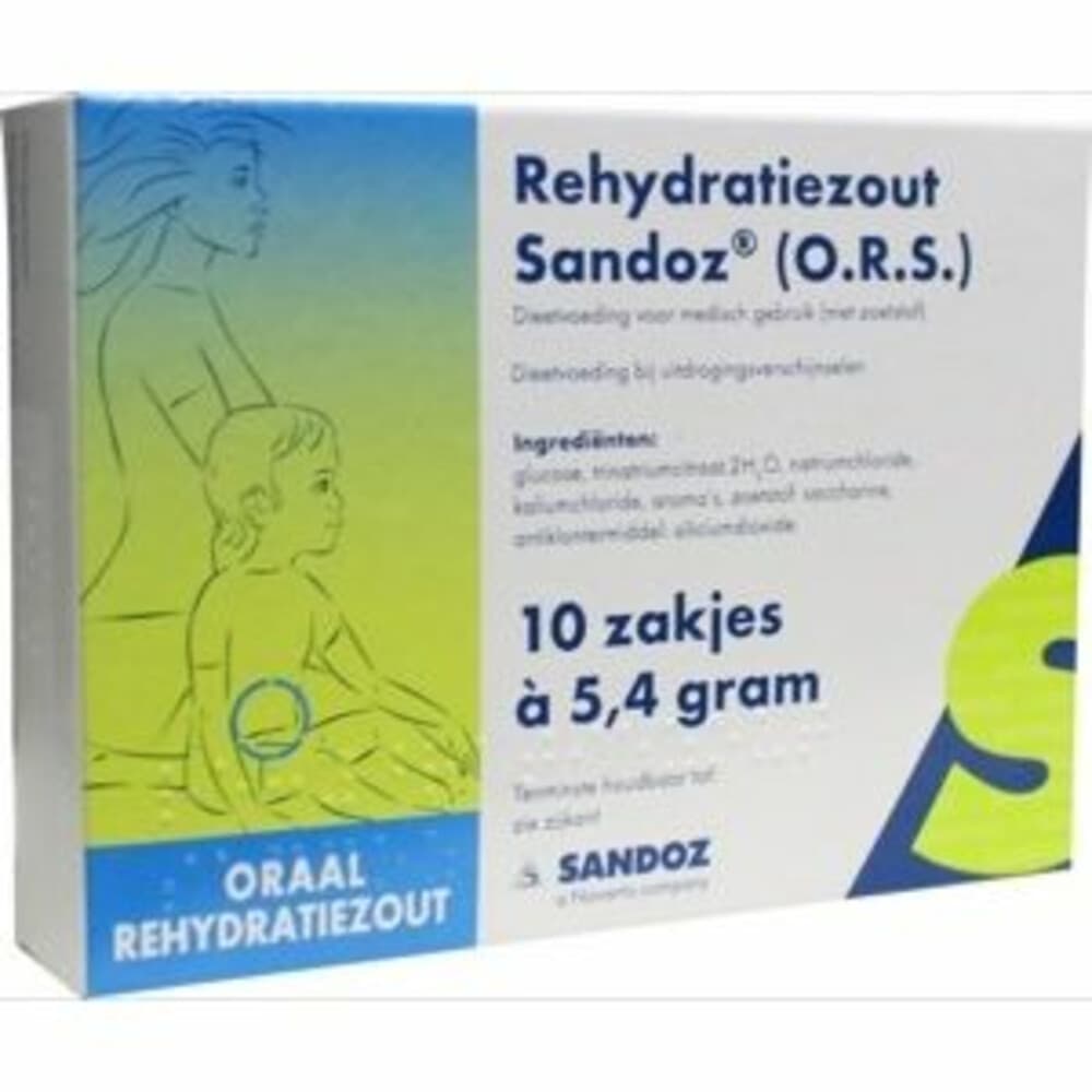 2x Sandoz Rehydratiezout Sachet 5.4g San 10 stuks