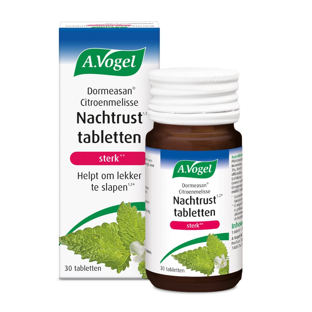 Gratis Verzending: A.Vogel Dormeasan Citroenmelisse Sterk 30 tabletten