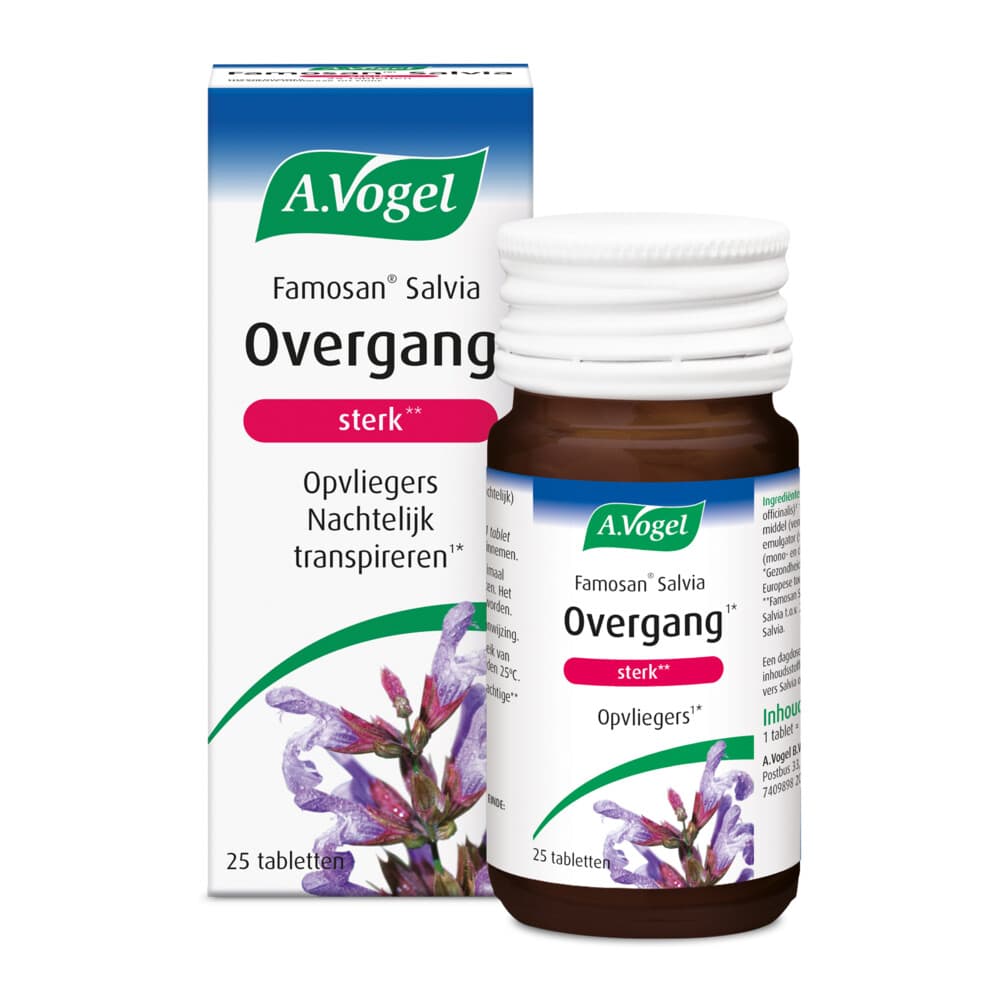 Gratis Verzending: A.Vogel Famosan Salvia Overgang Sterk** 25 tabletten