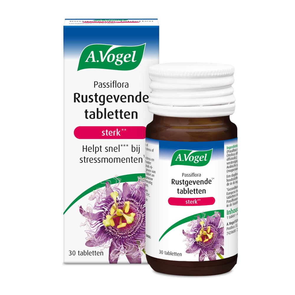 Gratis Verzending: A.Vogel Passiflora Rustgevend Sterk 30 tabletten