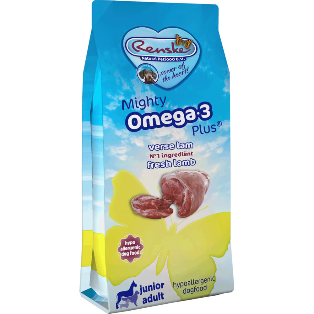 Renske Mighty Omega-3 Plus Hondenvoer Lam 3 kg