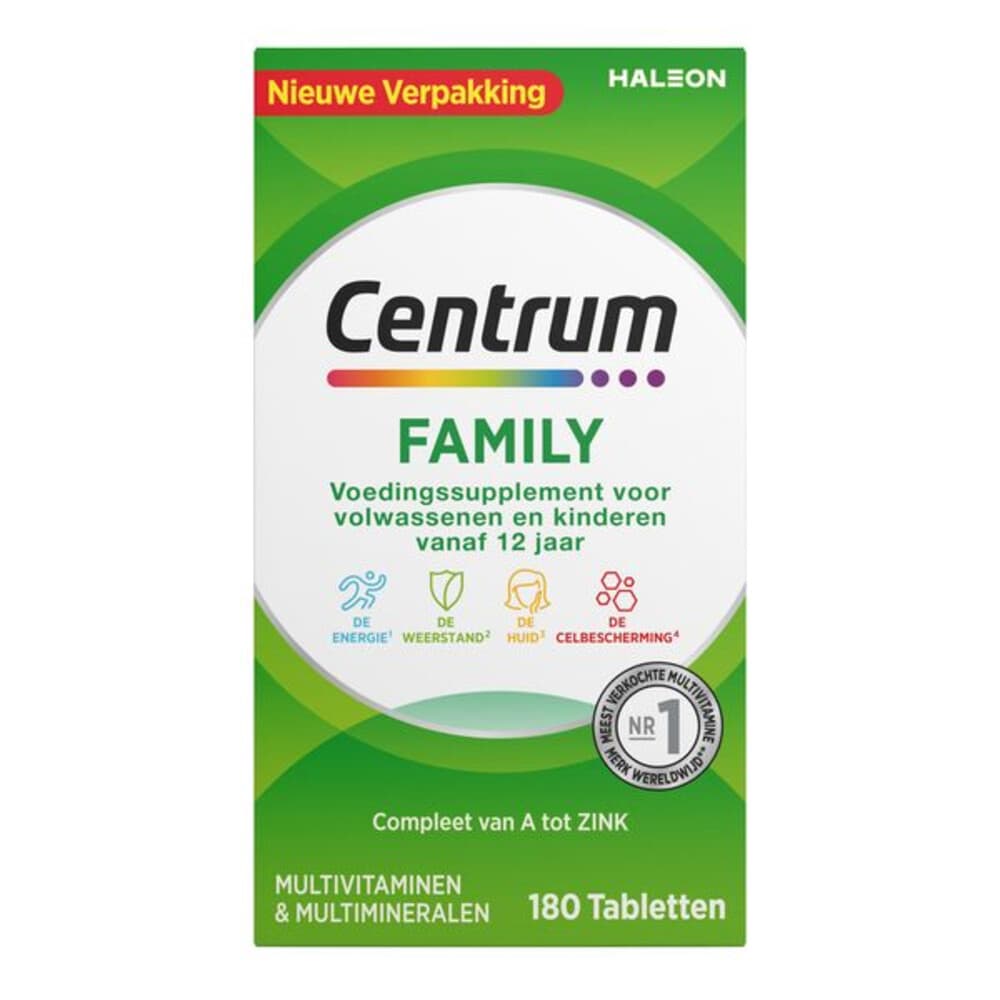 Gratis Verzending: Centrum Family Multivitaminen 180 tabletten