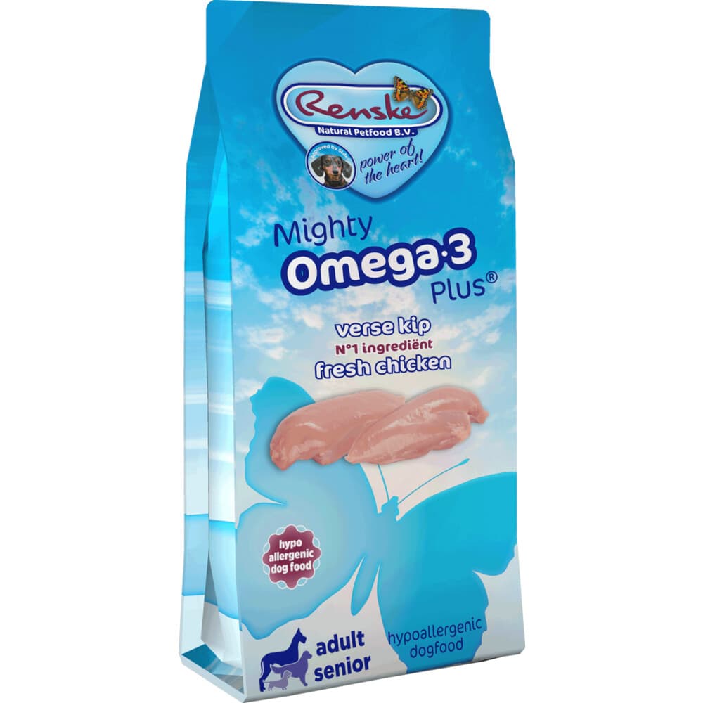 Renske Mighty Omega-3 Plus Hondenvoer Kip 3 kg