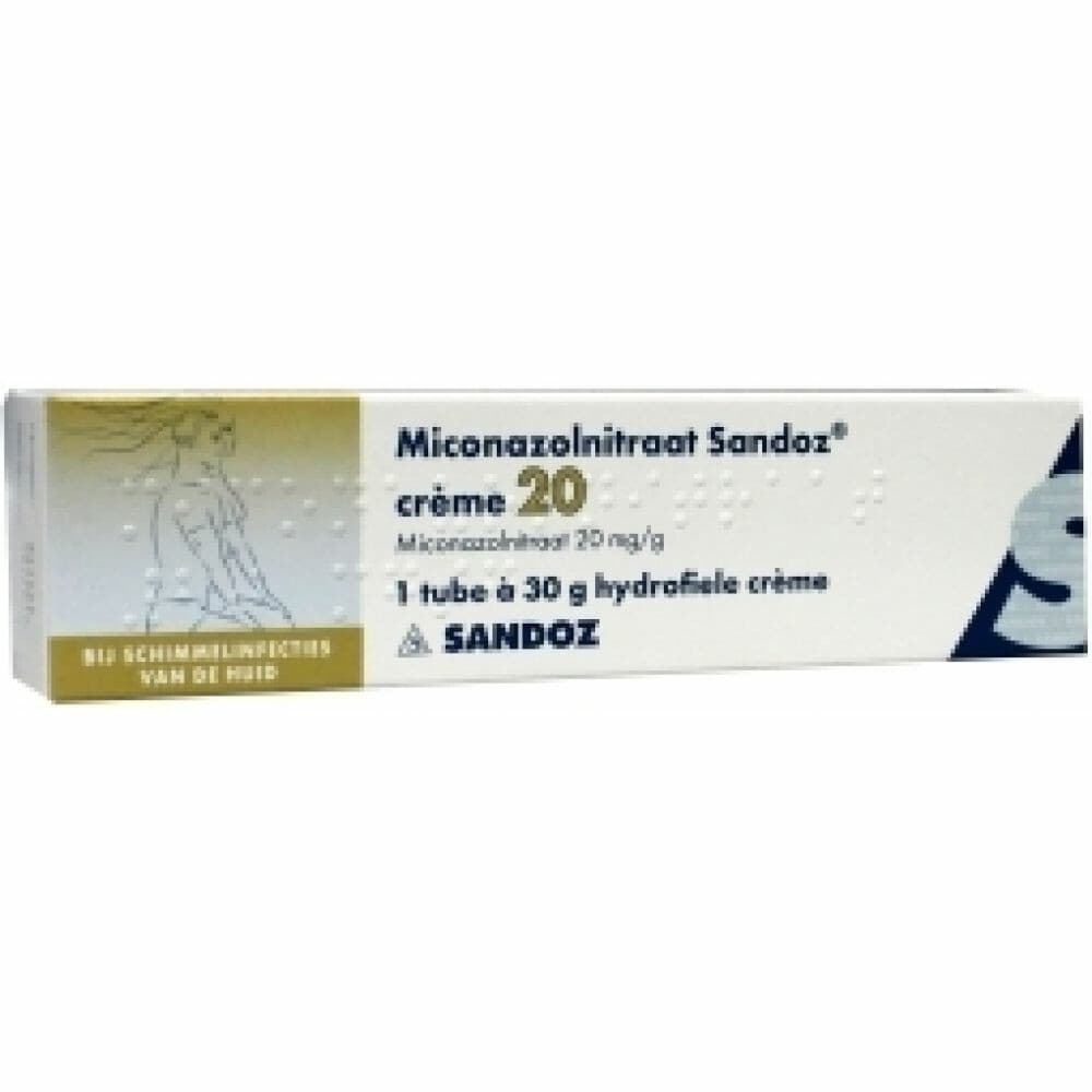 Sandoz Miconazolnitraat hydrofiele crème 20 mg/g 30 gram