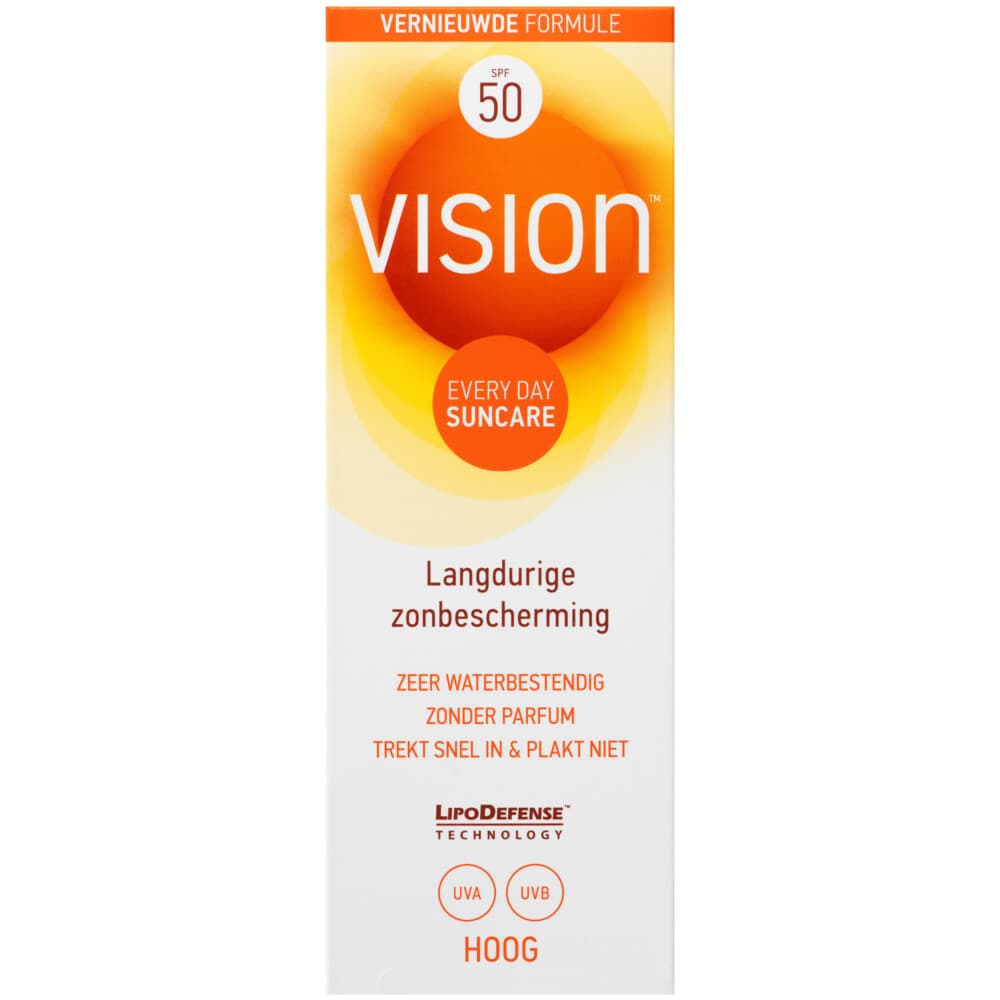 2x Vision Zonnebrand Every Day Sun SPF 50 90 ml