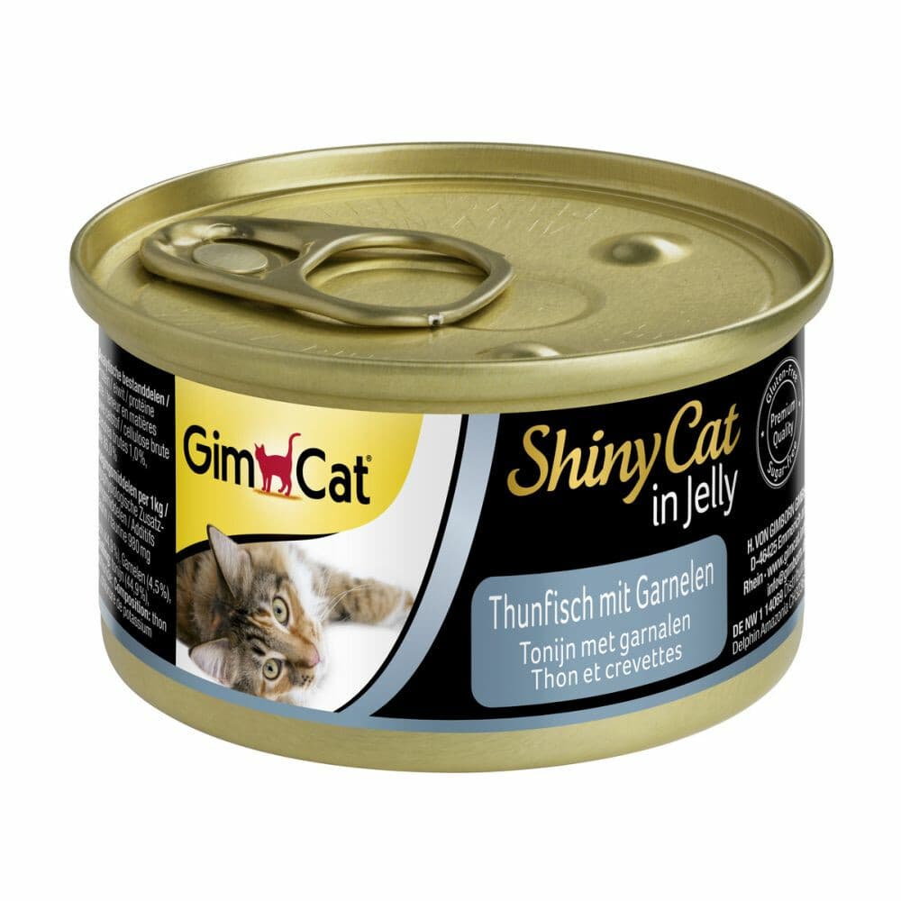 GimCat Shinycat in Jelly Tonijn&Garnalen 70 gr