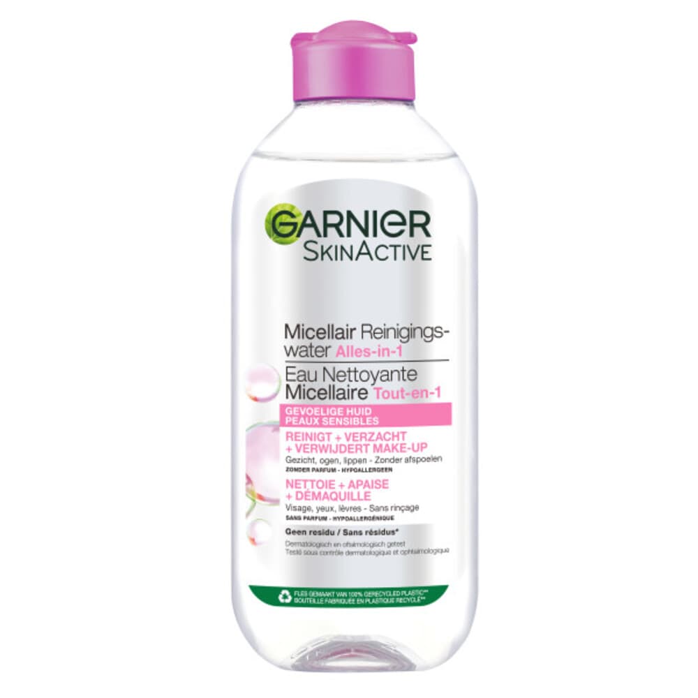 6x Garnier SkinActive Micellair Reinigingswater voor Gevoelige Huid 400 ml
