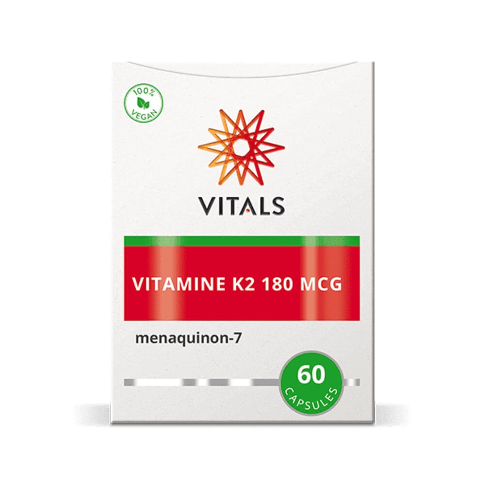 Gratis Verzending: 2x Vitals Vitamine K2 180mcg 60 capsules