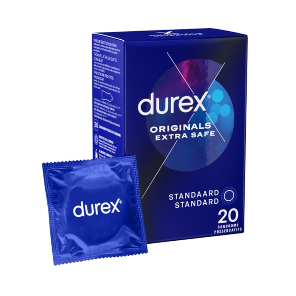 6x Durex Condooms Extra Safe 20 stuks