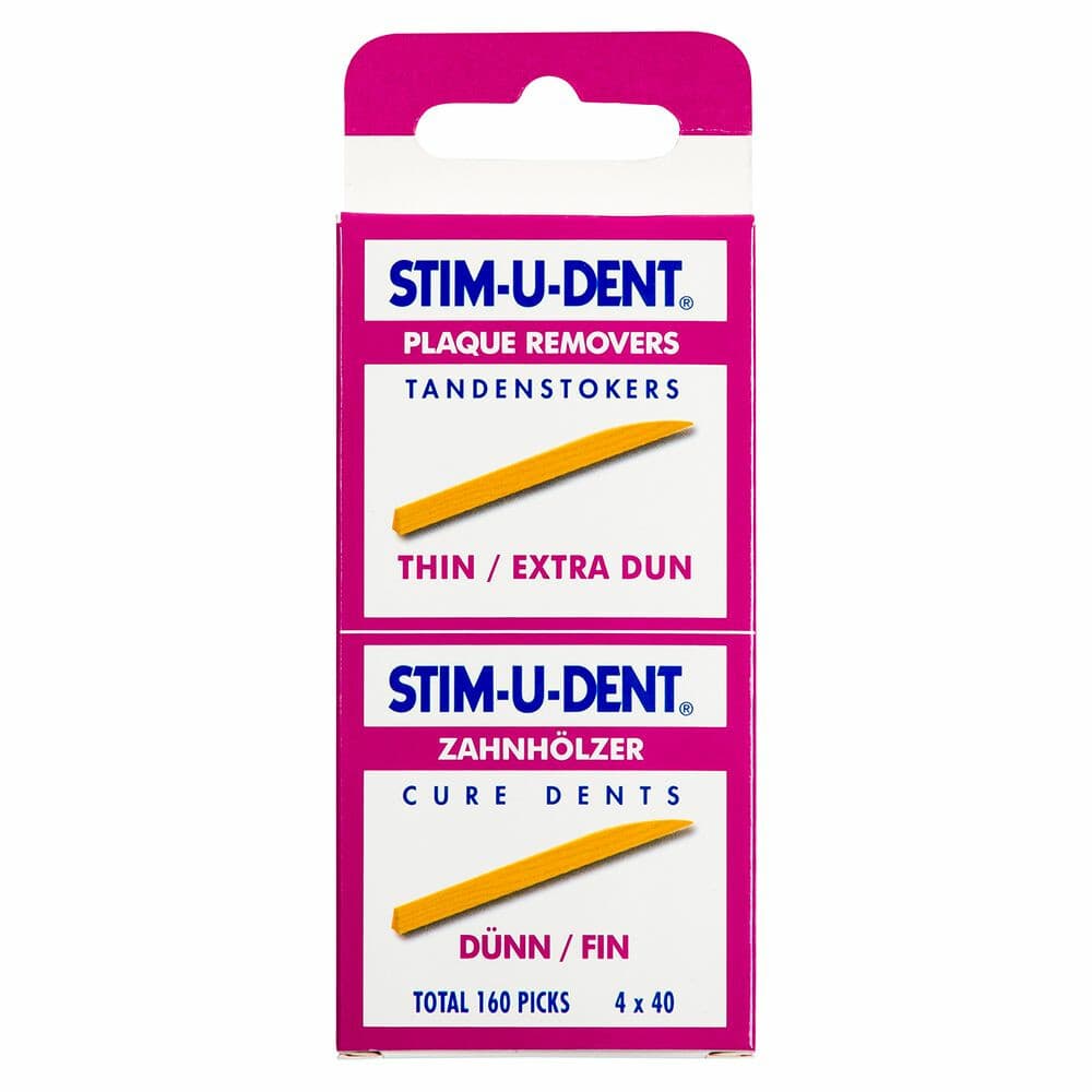 6x Stim-U-Dent Tandenstokers Thin Extra Dun 160 stuks