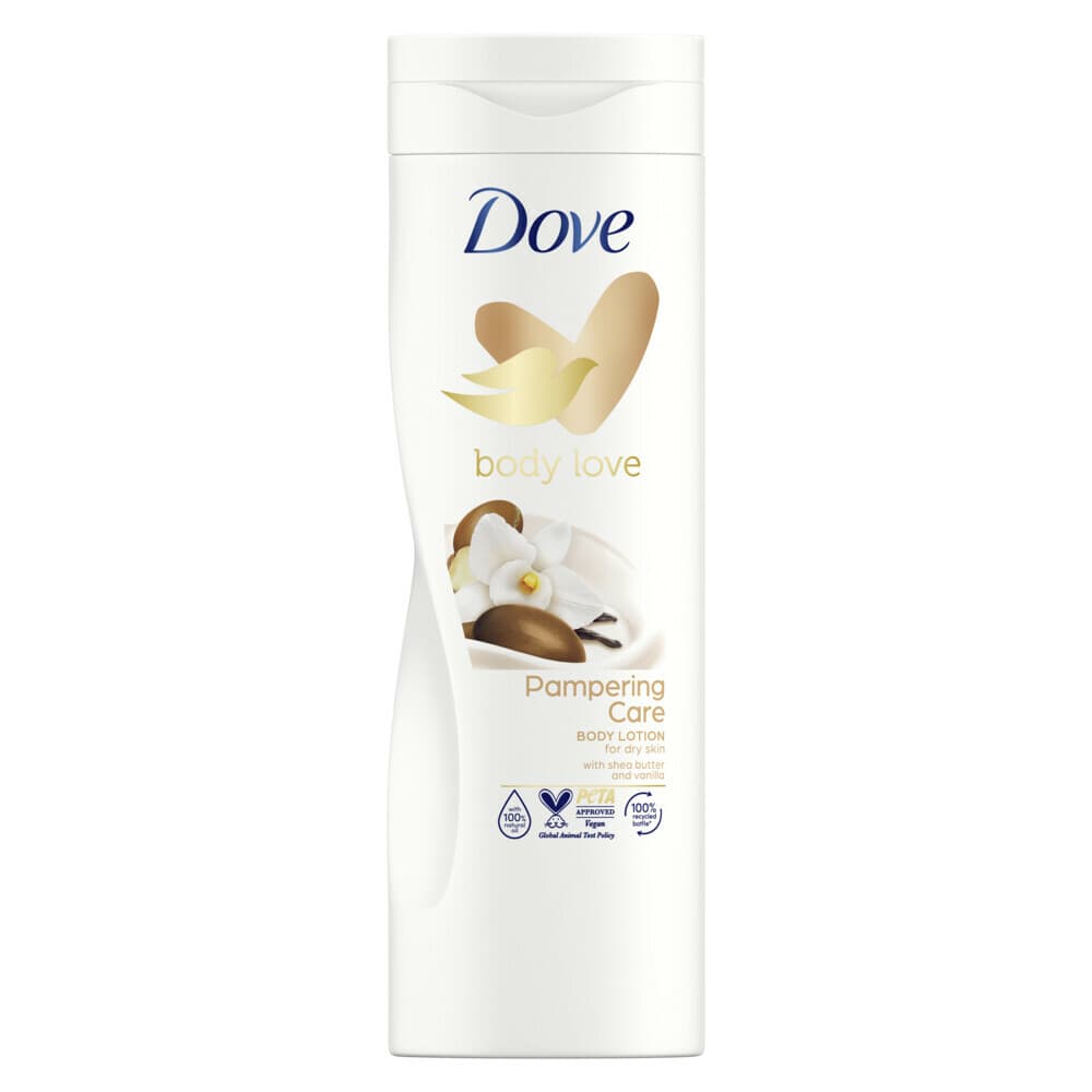 2+1 gratis: Dove Bodylotion Pampering Care 400 ml