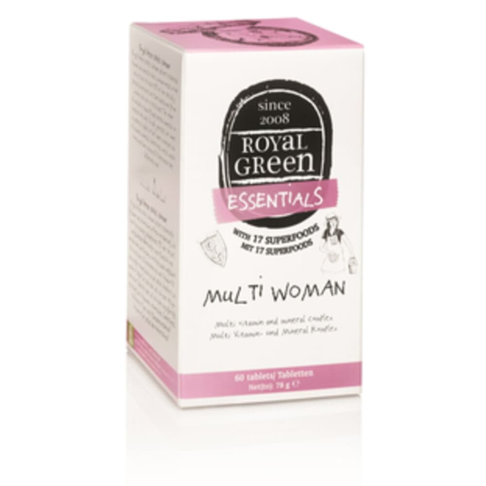 Gratis Verzending: Royal Green Multi Woman 60 tabletten