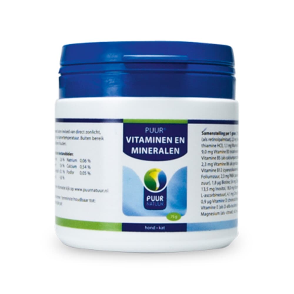 PUUR Vita-min Hond - Kat 75 gr