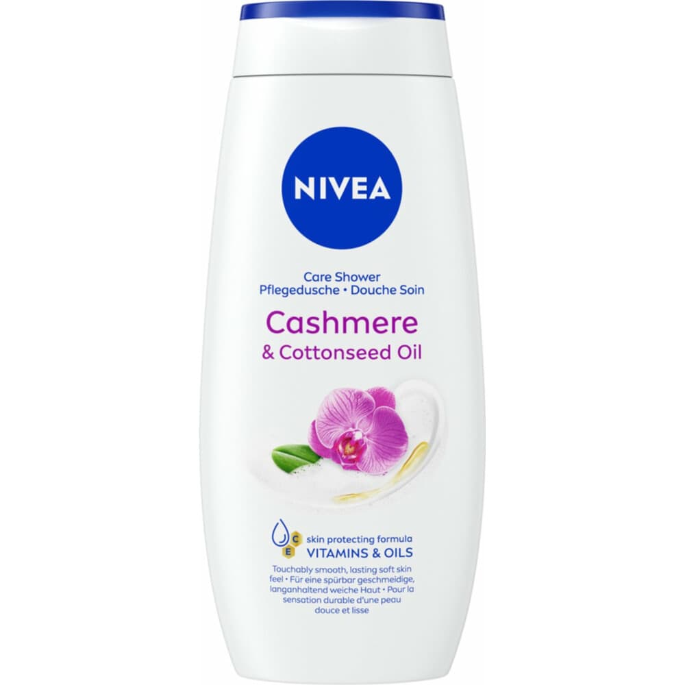 1+1 gratis: NIVEA Douchecrème Cashmere&Cotton Seed Oil 250 ml