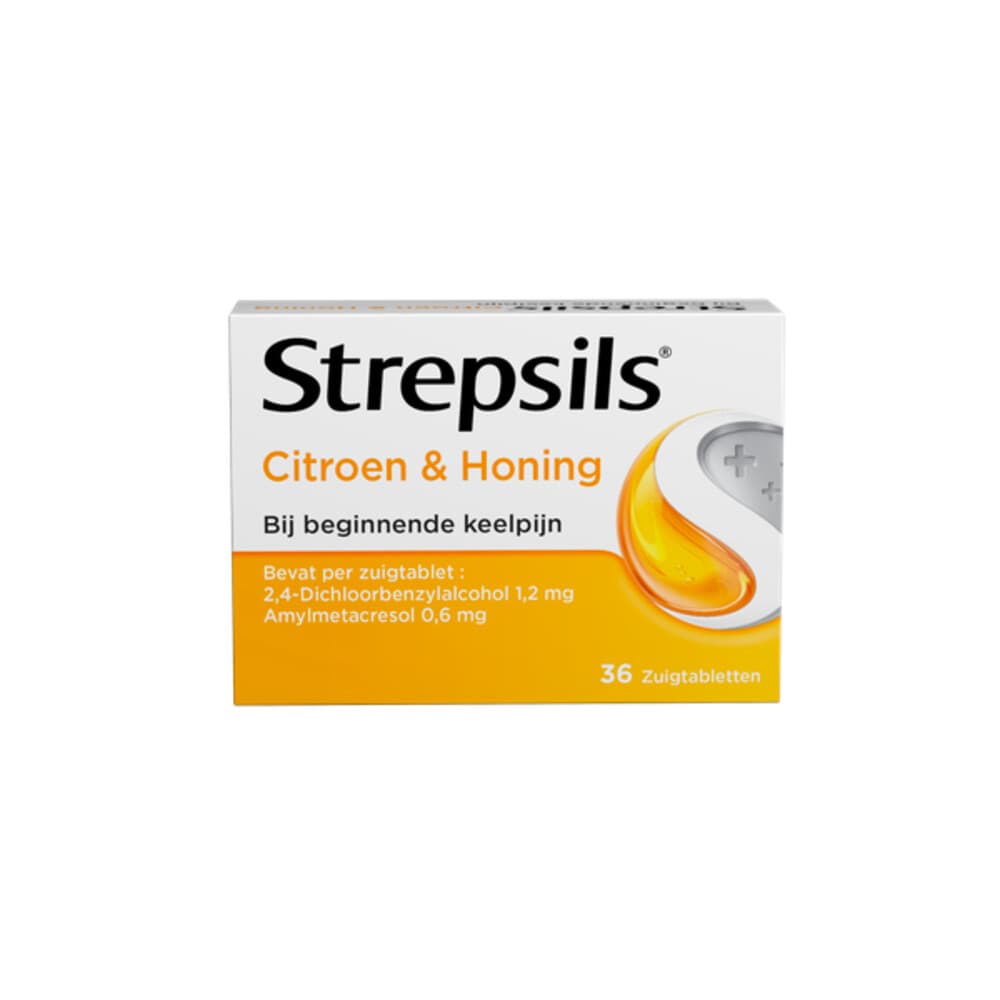 Strepsils Zuigtabletten Citroen&Honing 36 tabletten