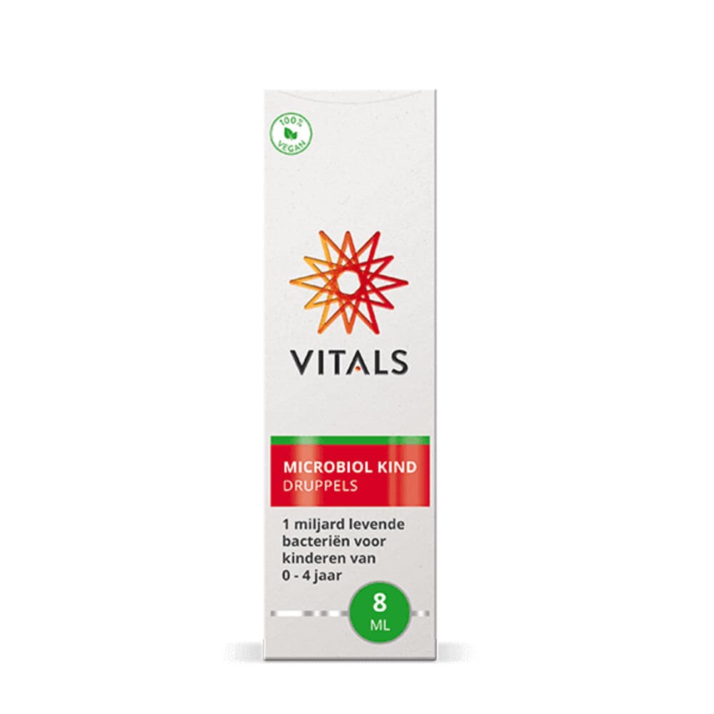 Gratis Verzending: 2x Vitals Microbiol Kind 0-4 Jaar Druppels 8 ml