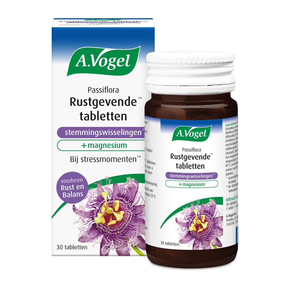 2x A.Vogel Passiflora Rustgevend bij Stemmingswisselingen 30 tabletten