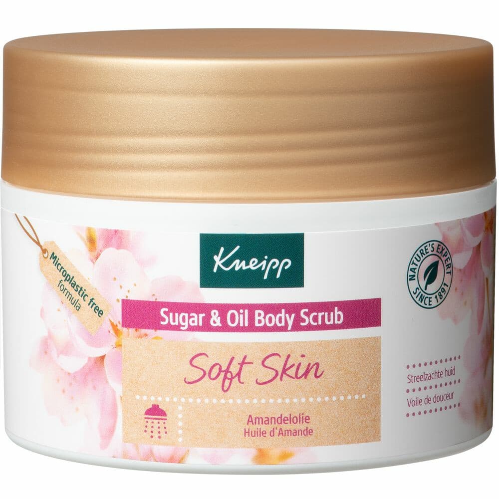 2x Kneipp Soft Skin Sugar Body Scrub Amandel 220 gr
