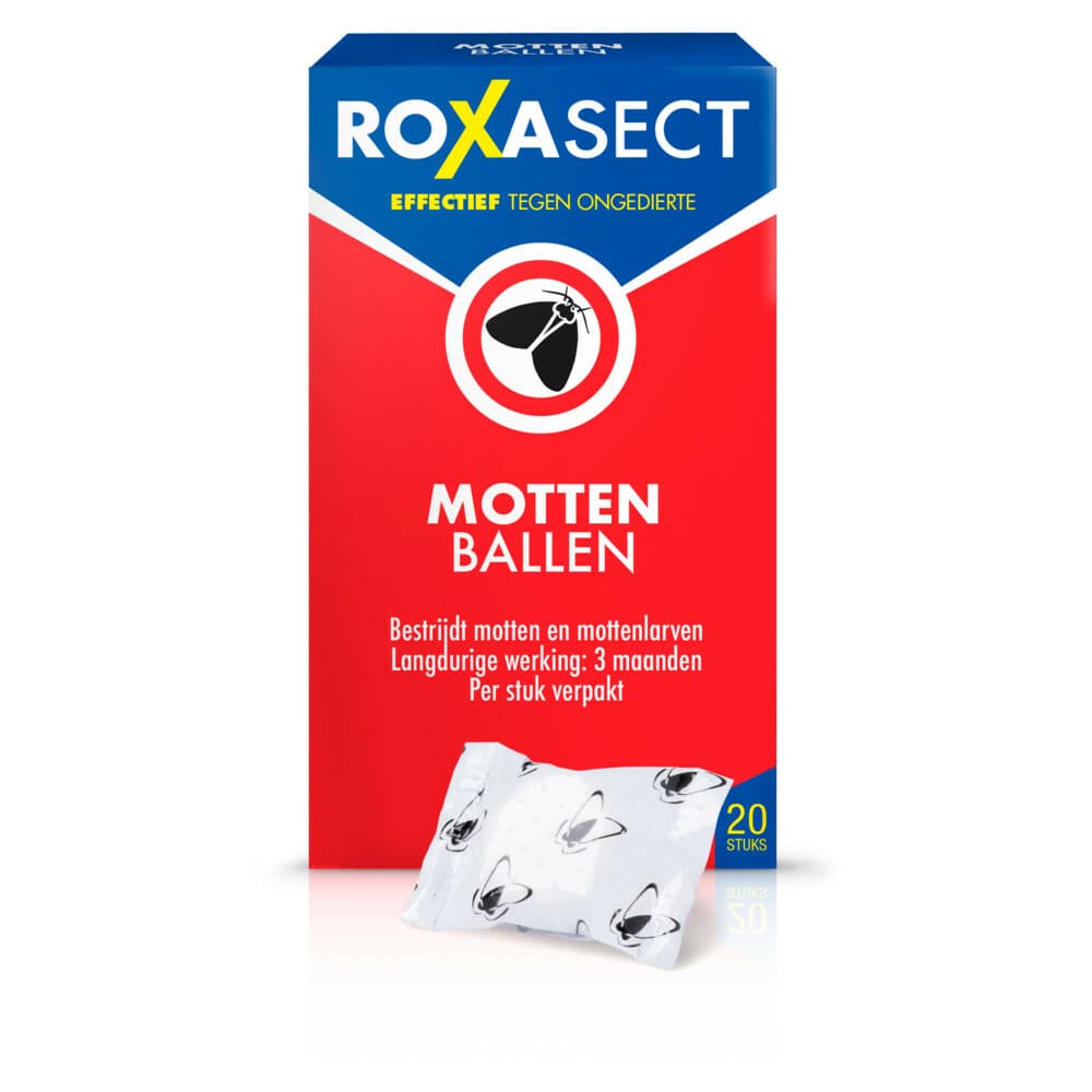3x Roxasect Mottenballen 20 stuks