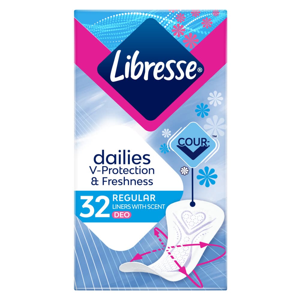 Libresse Regular Inlegkruisjes Deo Fresh 32 stuks