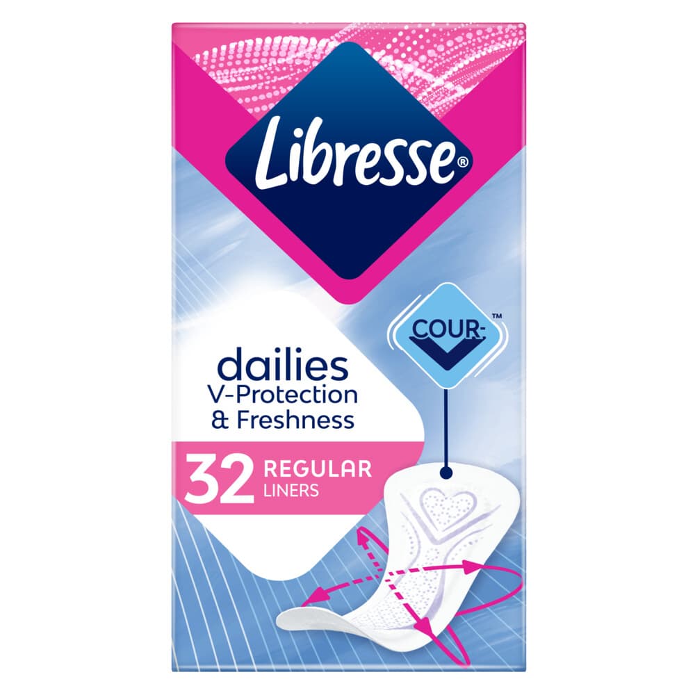 15x Libresse Regular Inlegkruisjes 32 stuks