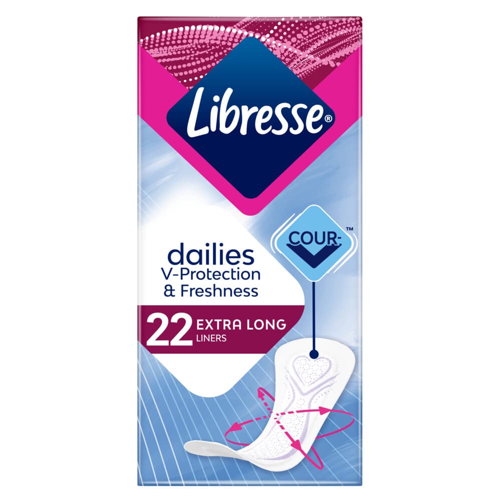 10x Libresse Inlegkruisjes Extra Long 22 stuks
