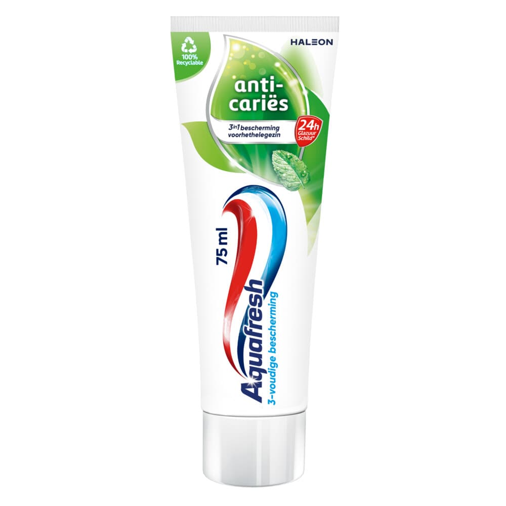 12x Aquafresh Tandpasta Anti-Caries 75 ml