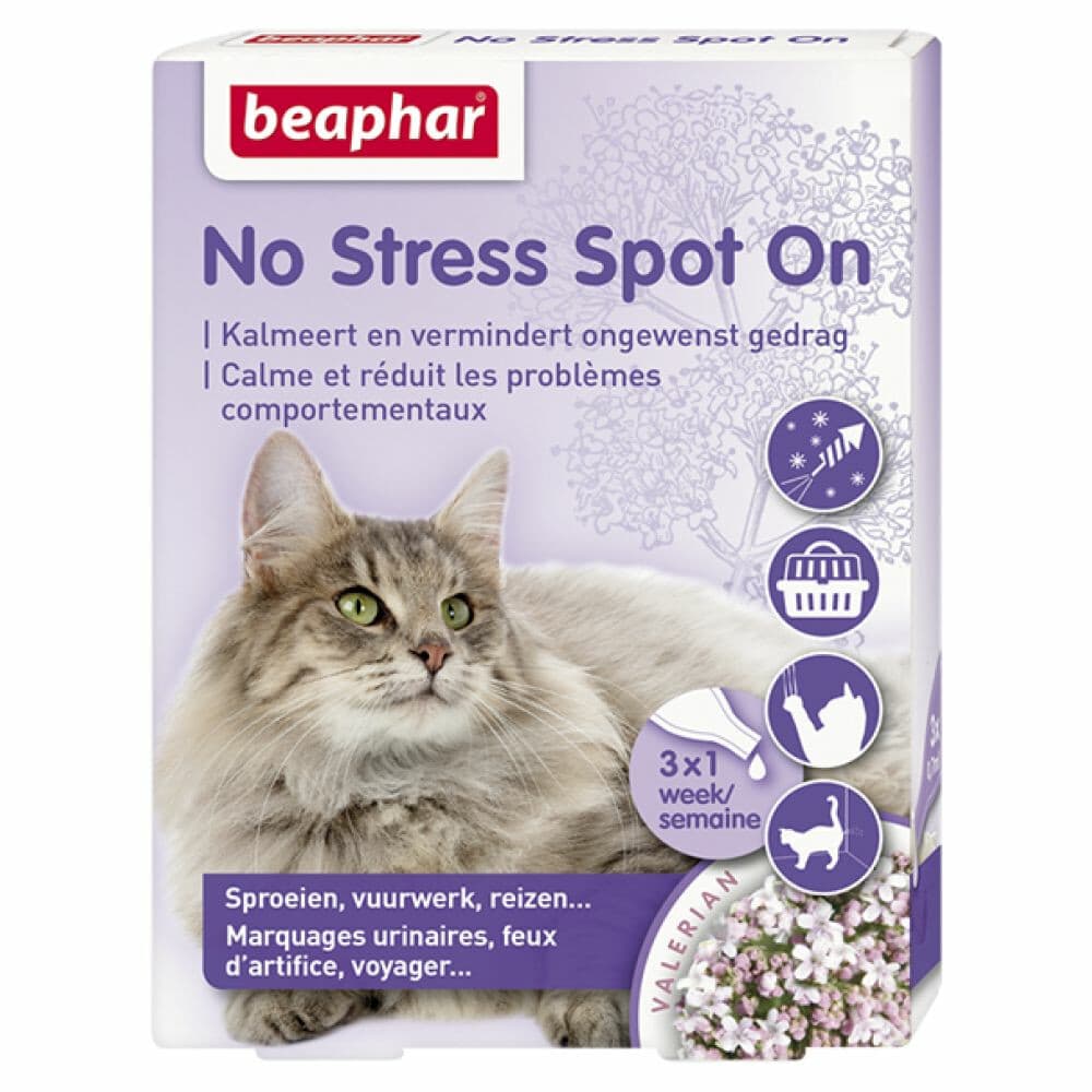 Beaphar No Stress Kat Spot On 3 pipetten