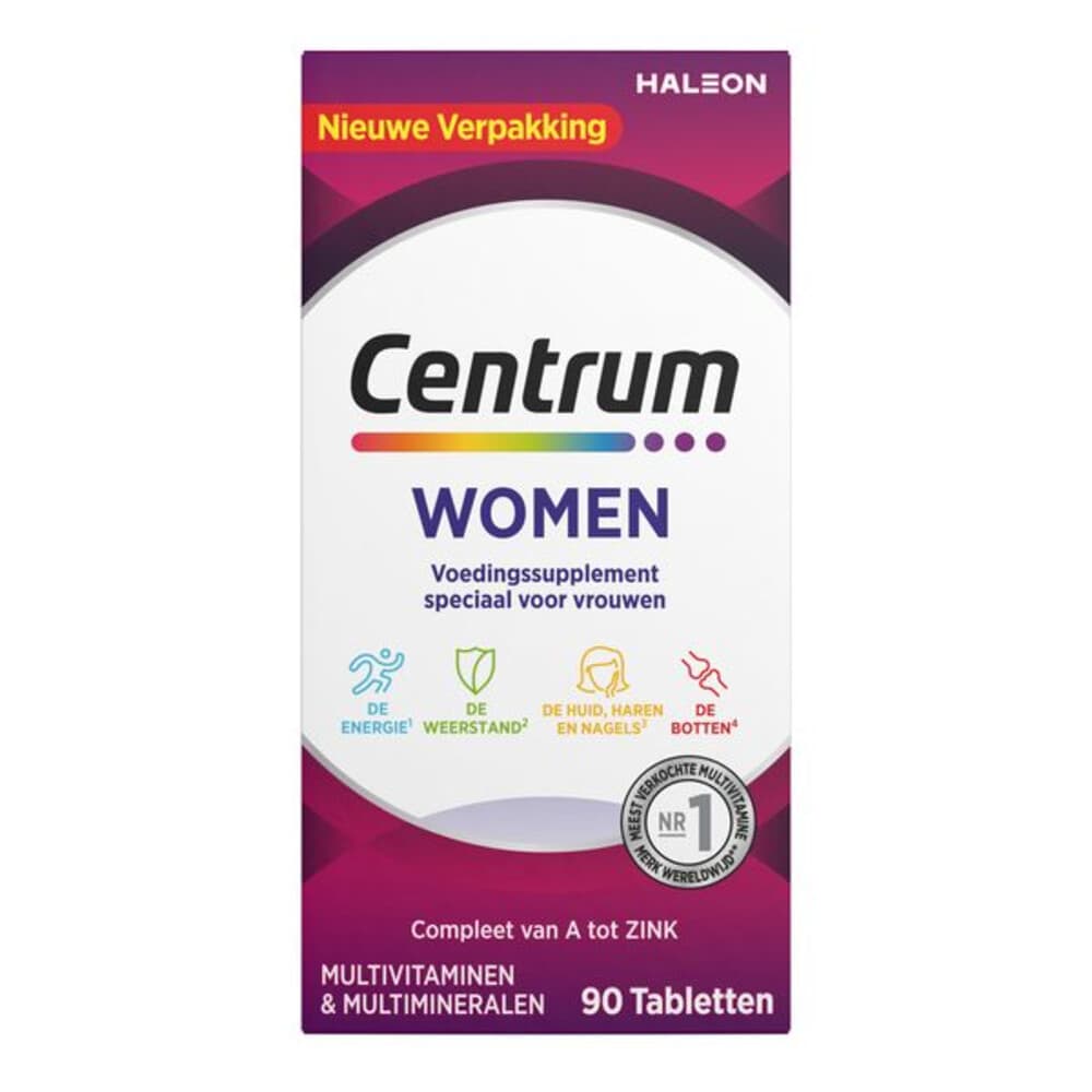 Gratis Verzending: 2x Centrum Woman Multivitaminen 90 tabletten