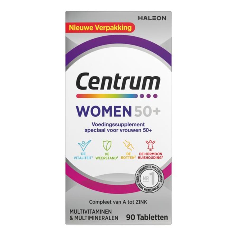 Gratis Verzending: Centrum Women 50+ Multivitaminen 90 tabletten