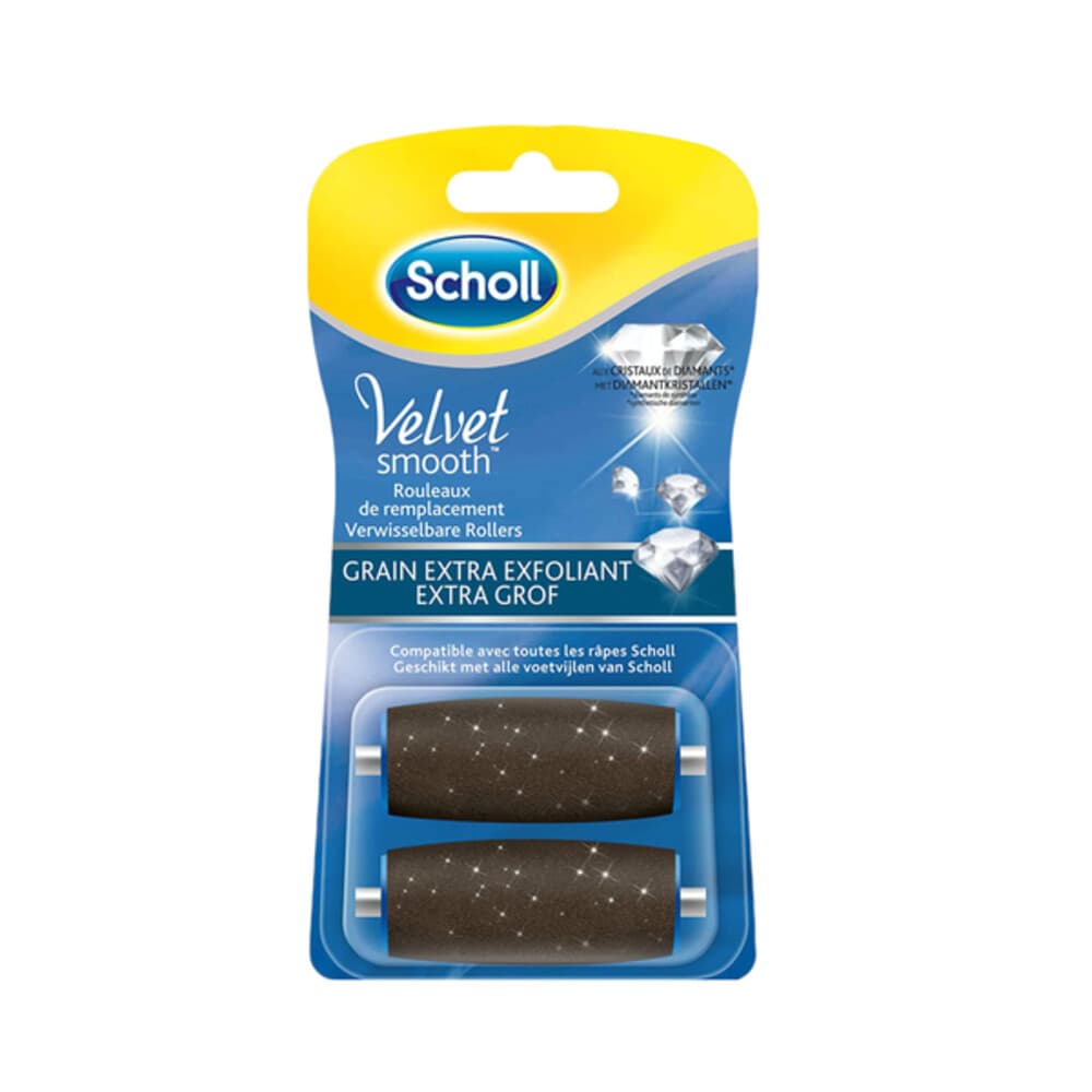 6x Scholl Velvet Smooth Express Pedi Extra Grof Navulling 2 stuks