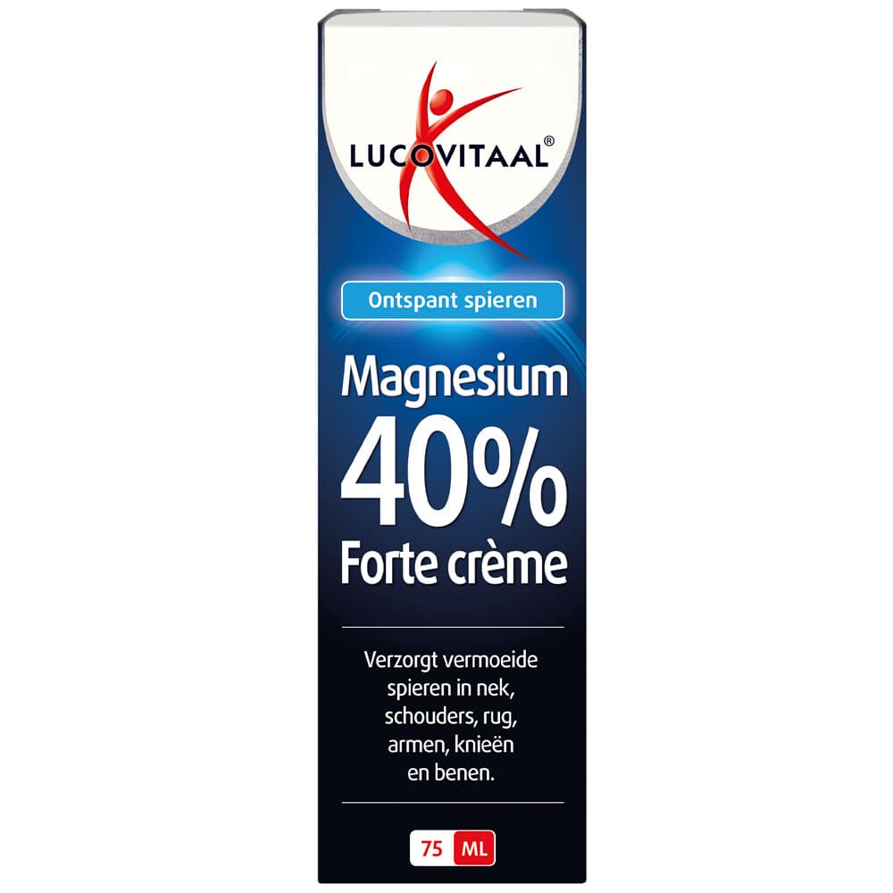 2+2 gratis: Lucovitaal Magnesium 40% Forte Crème 75 ml