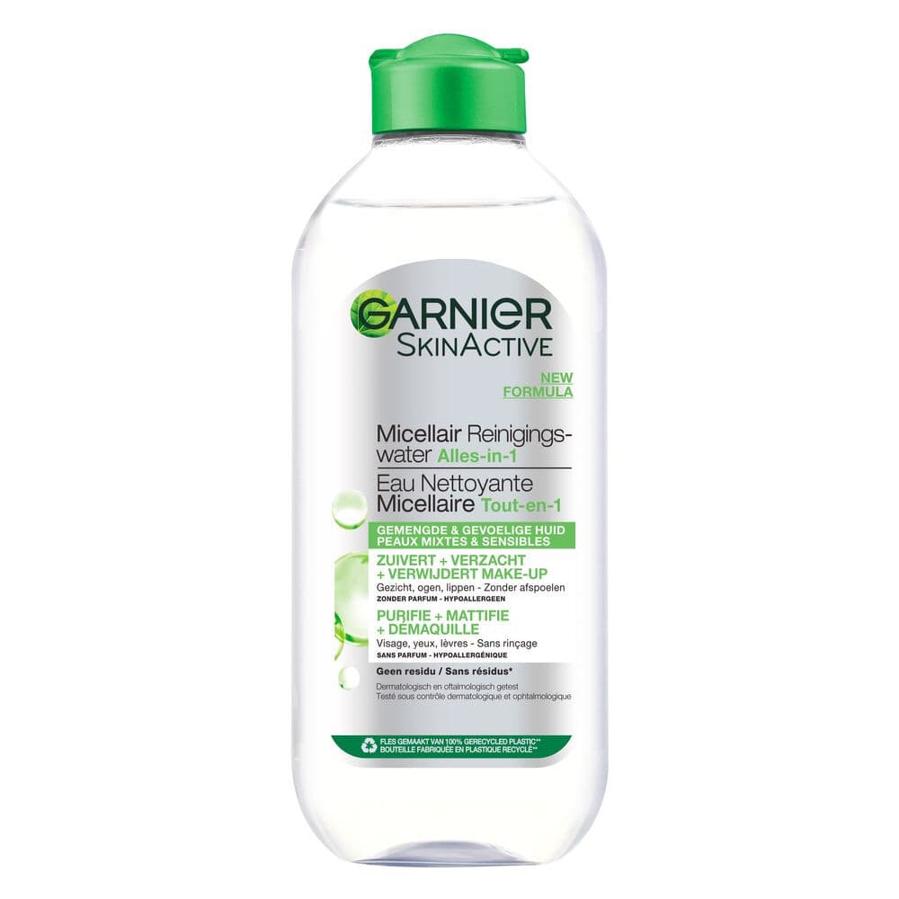 1+1 gratis: Garnier SkinActive Micellair Reinigingswater voor Gemengde Huid 400 ml