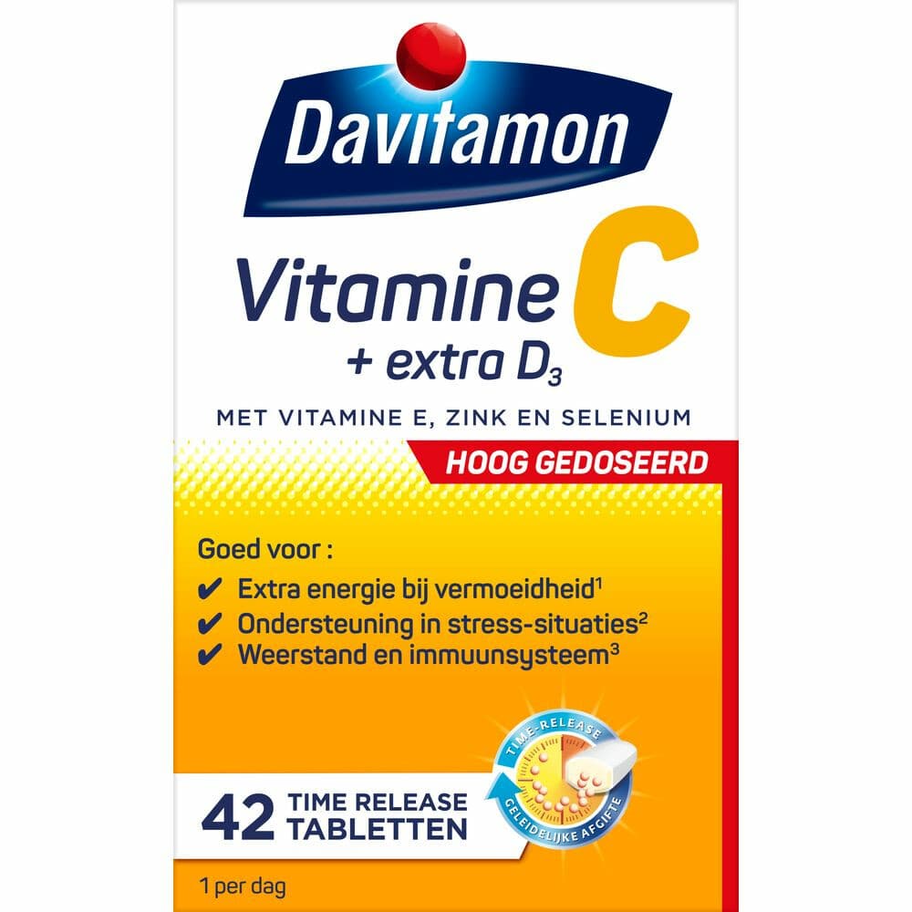 Gratis Verzending: Davitamon Vitamine C Hoog Gedoseerd + Extra D3 42 tabletten