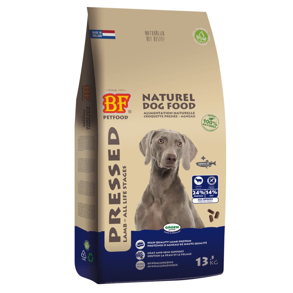 BF Petfood Vleesbrok Geperst Hondenbrokken Lam 13,5 kg