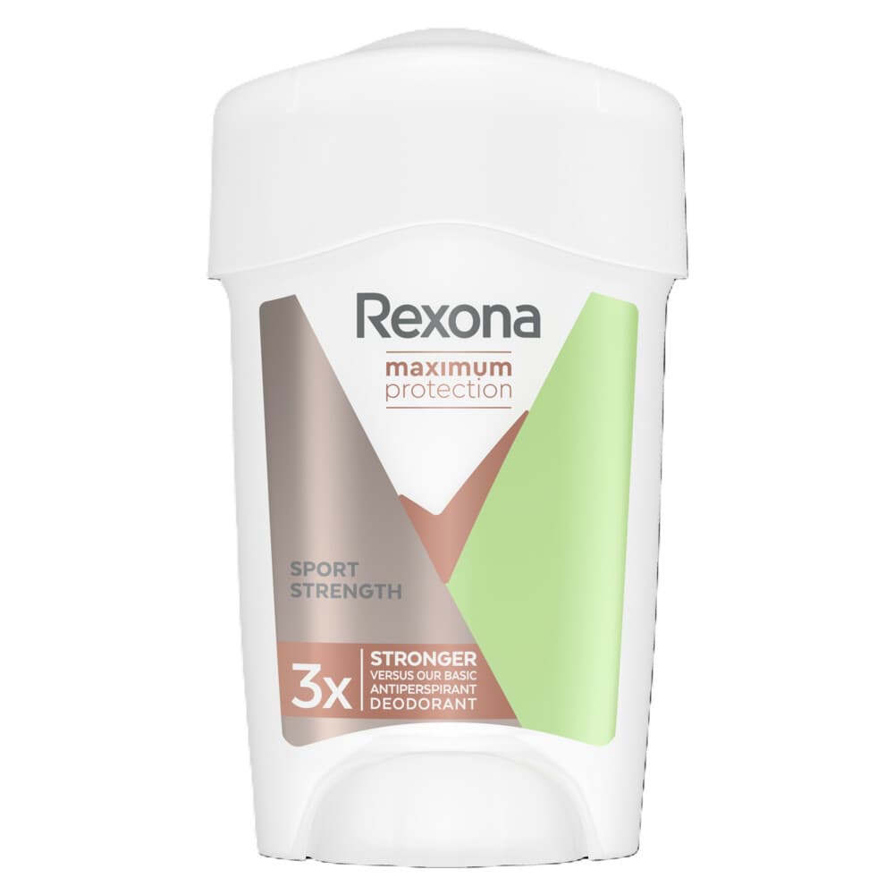 2+1 gratis: Rexona Deodorant Stick Cream Maximum Protection Sport Strength 45 ml