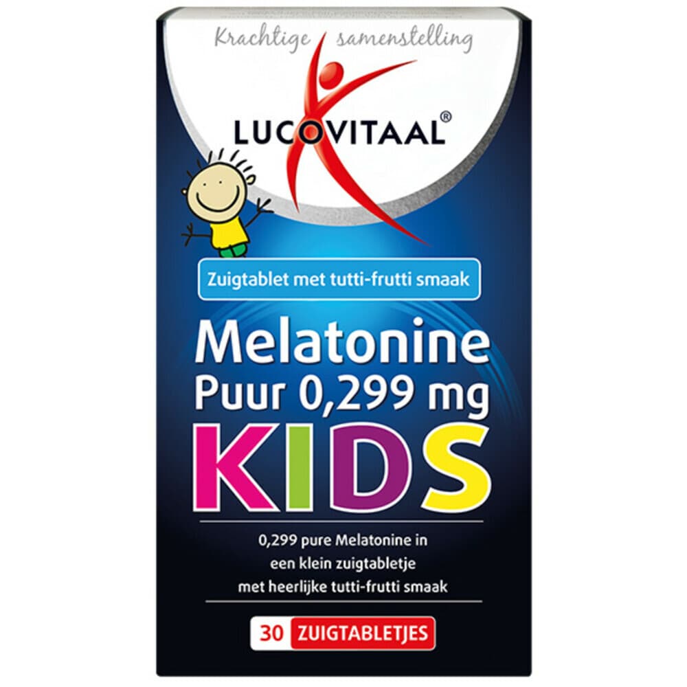 Gratis Verzending: 6x Lucovitaal Melatonine Puur Kids 30 zuigtabletten