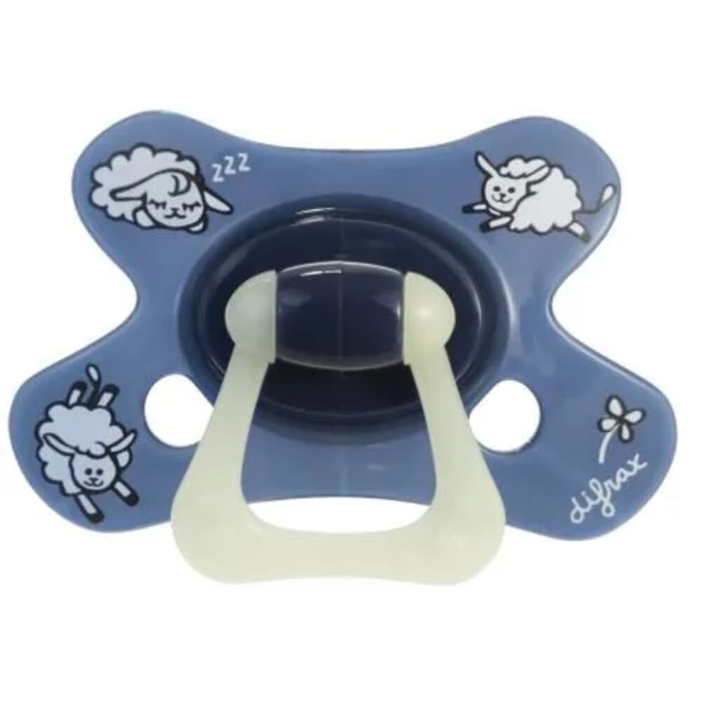 2x Difrax Fopspeen Dental 18+ mnd Glow in the Dark