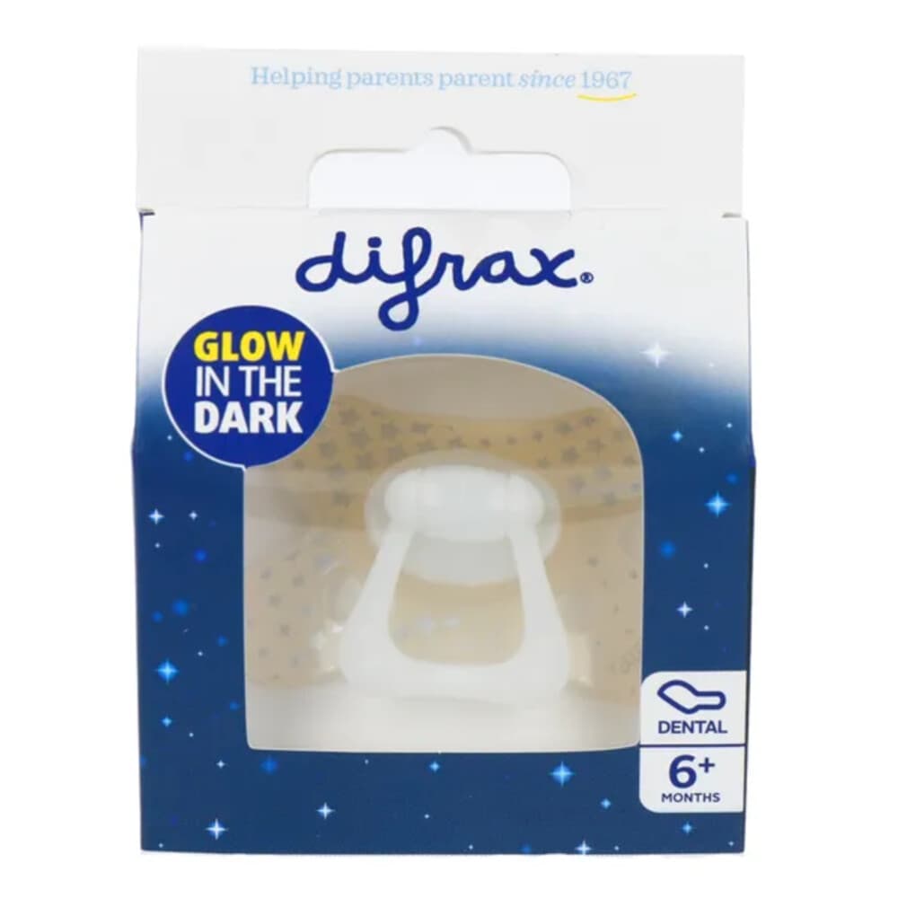 Difrax Fopspeen Dental 6+ mnd Glow in the Dark
