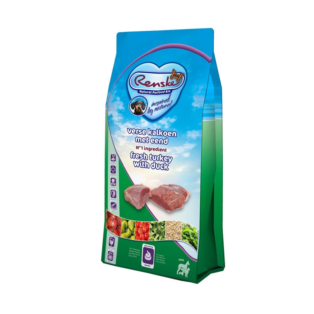 Renske Super Premium Adult Hondenvoer Kalkoen-Eend 12 kg