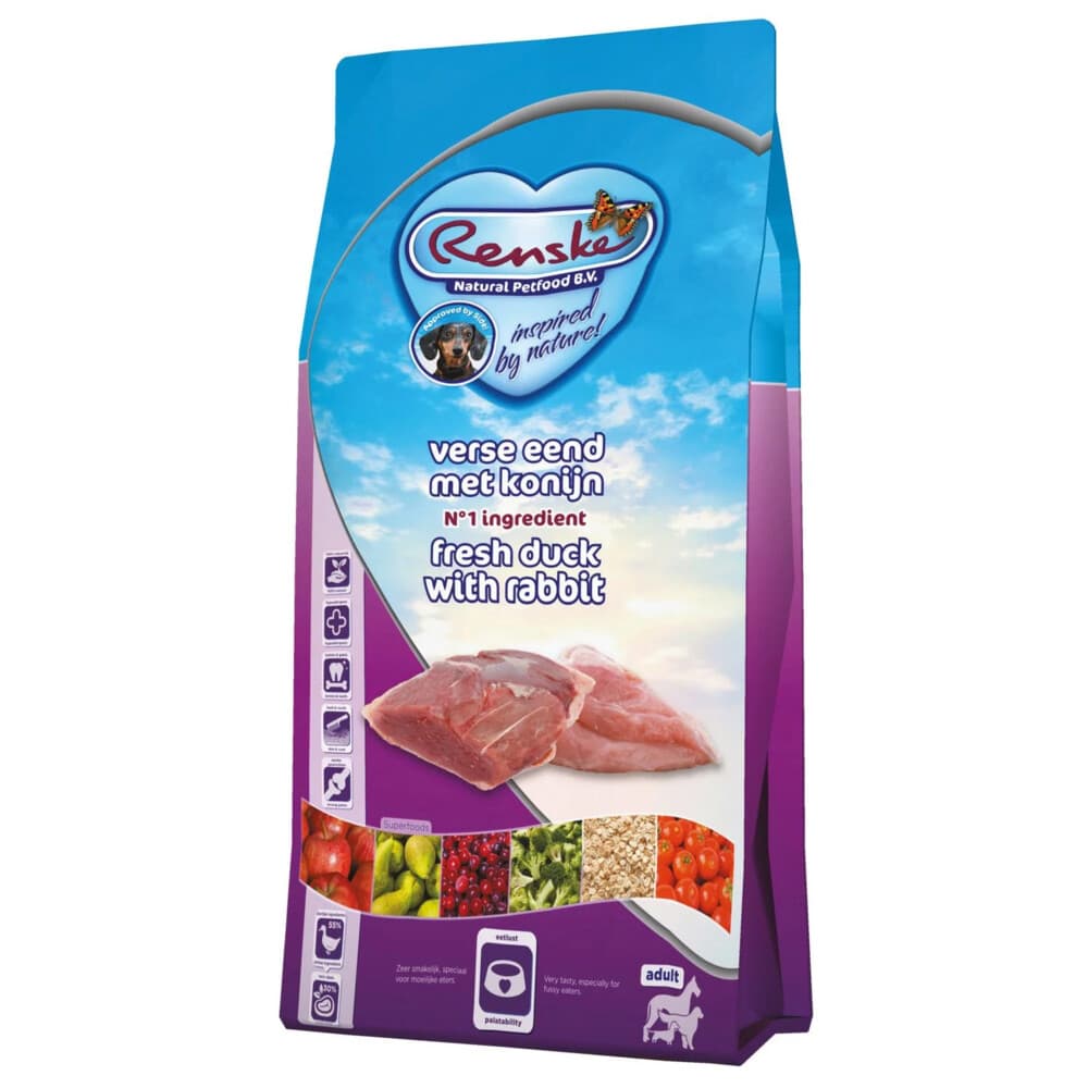 Renske Super Premium Adult Hondenvoer Eend - Konijn 2 kg