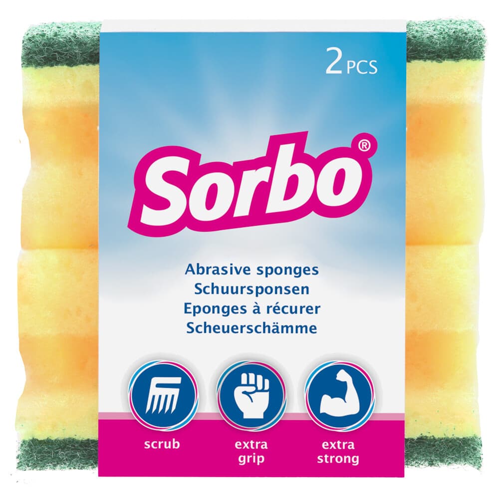 Sorbo Schuurspons Handgreep 2 stuks