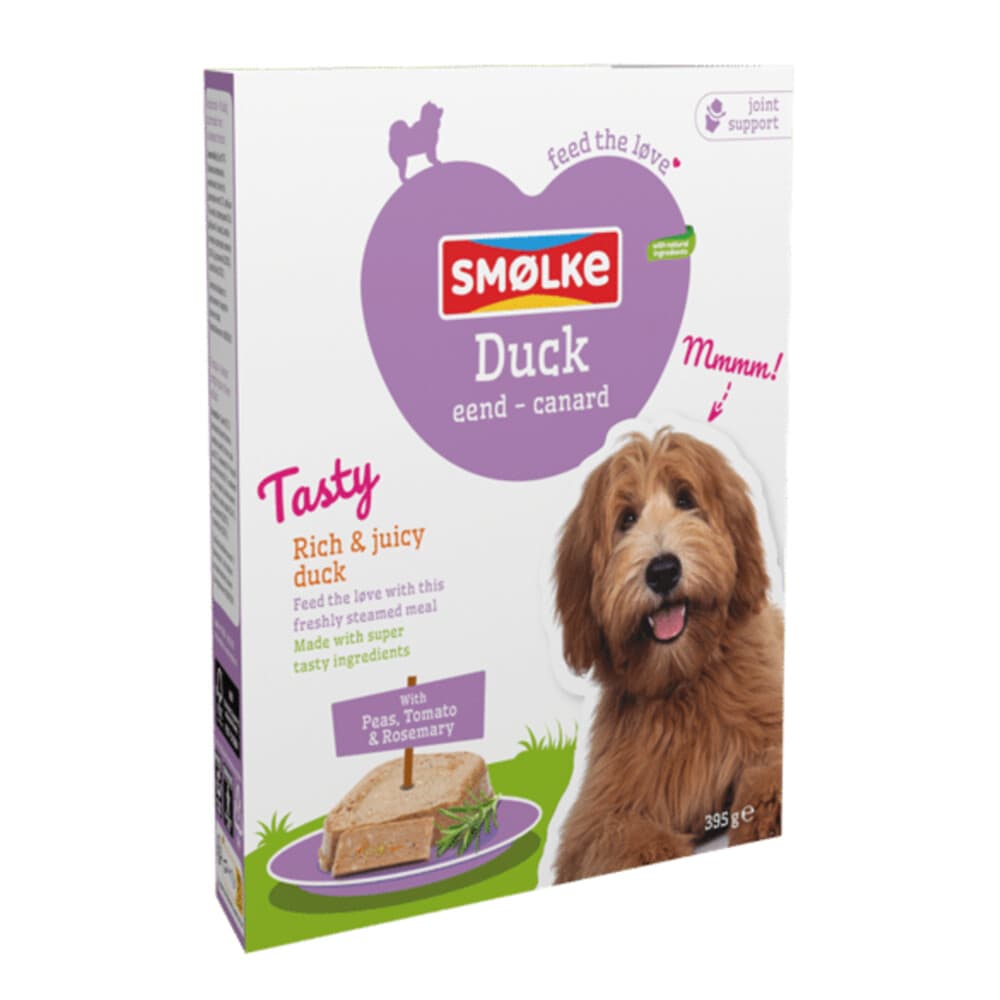 Smolke Hondenvoer Vers Gestoomd Eend 395 gr