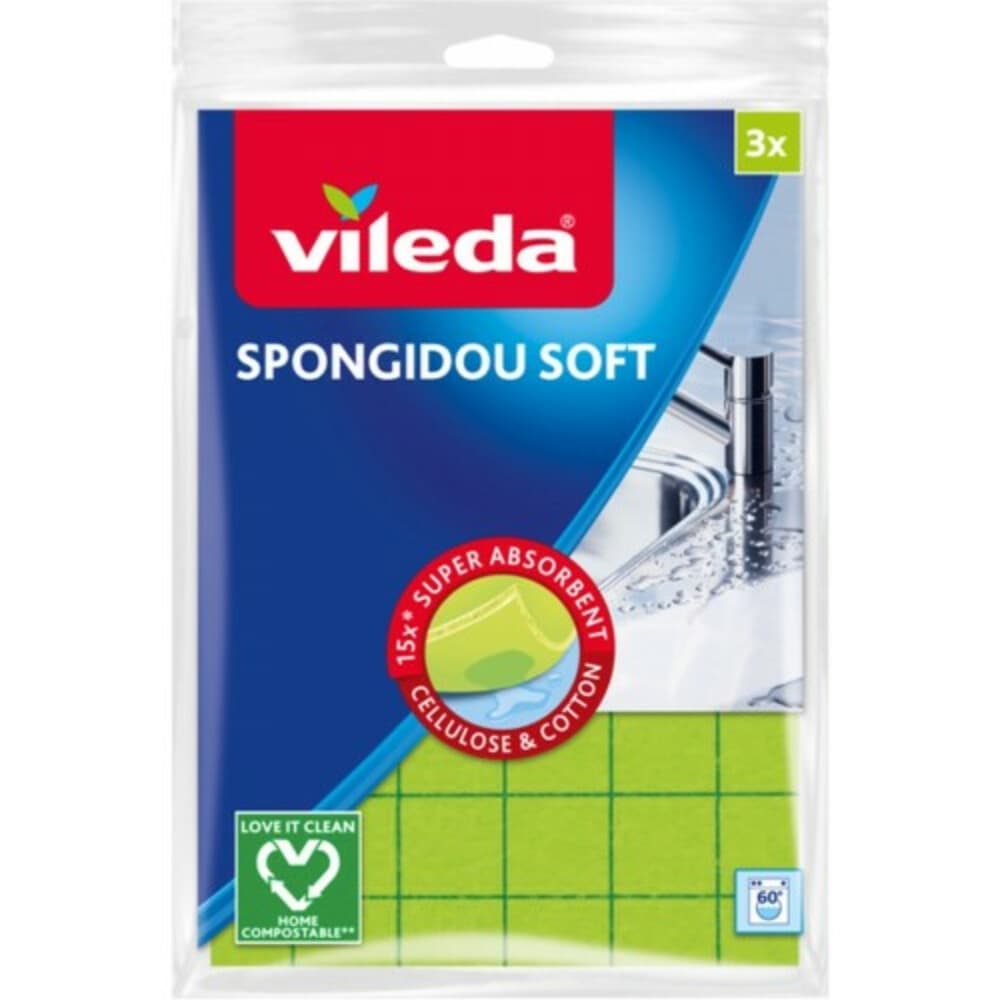 Vileda Magic Sponsdoekjes 3-Pack Groen 3 stuks