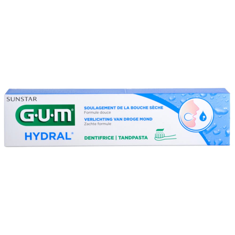 3x GUM Hydral Tandpasta 75 ml