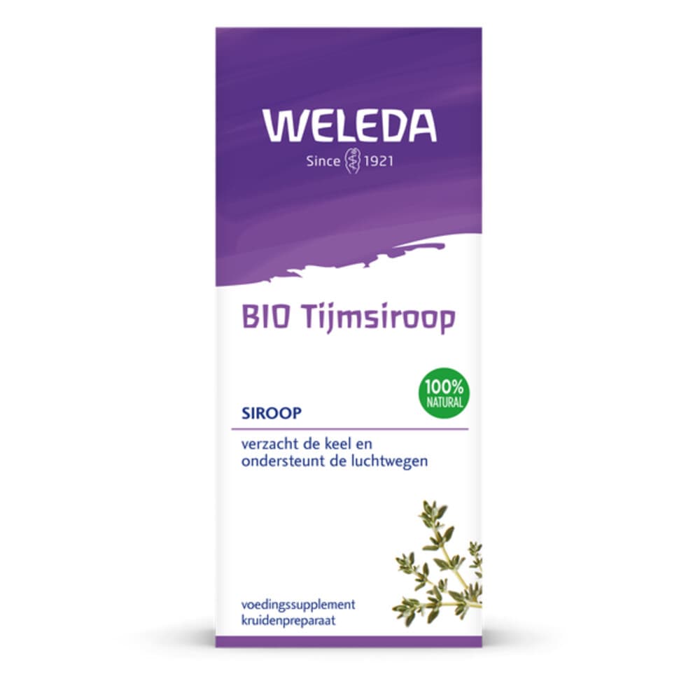 2e halve prijs: WELEDA Bio Tijmsiroop Bio 200 ml