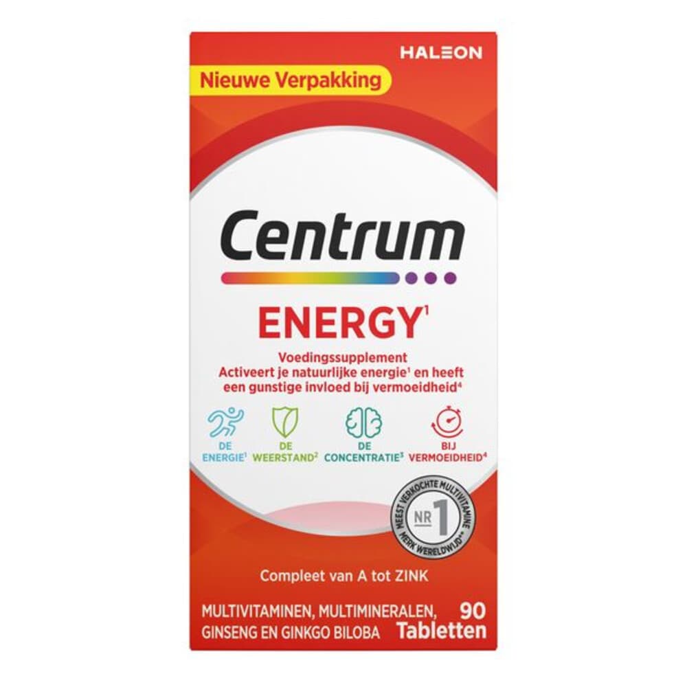 Gratis Verzending: Centrum Energy Multivitaminen 90 tabletten