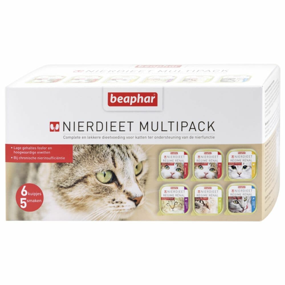 Beaphar Nierdieet Kattenvoer Nat Kat 6 x 100 gr